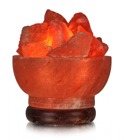 Солевая лампа (Дом Велеса) "Ваза с камнями 1-2кг Д12,5см"