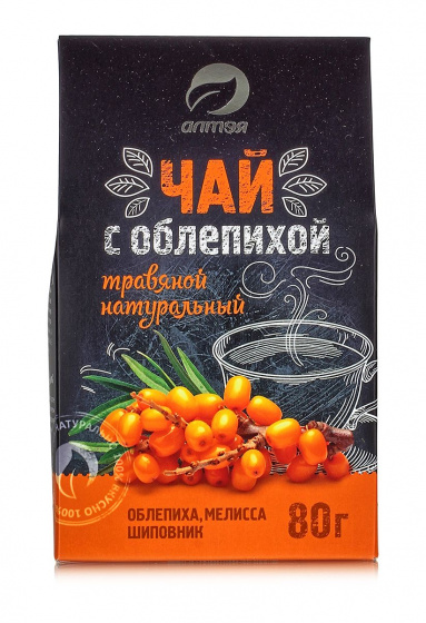 Травяной чай с облепихой, 80 гр