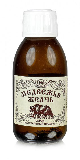 Медвежья желчь сухая, 1,2 грамма (флакон 100 мл )