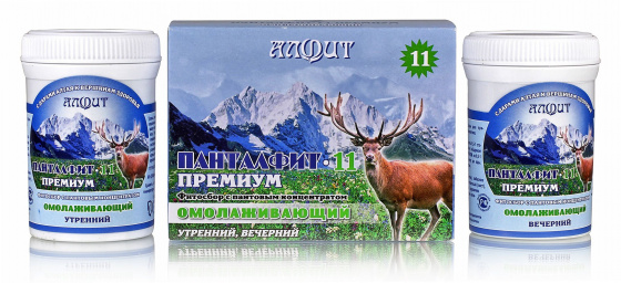 Панталфит 11 (Омолаживающий) №60*2гр. Фитосбор усилен пантами