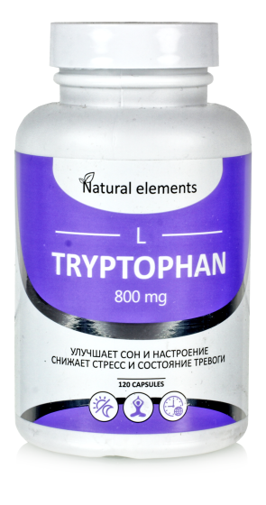 Триптофан в капсулах, 120 капс улучшает сон и настроение