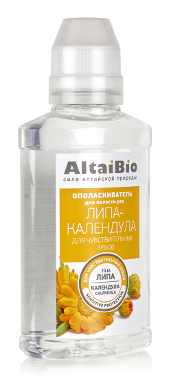 Ополаскиватель для полости рта, для чувствительных зубов Липа-Календула 200 мл.