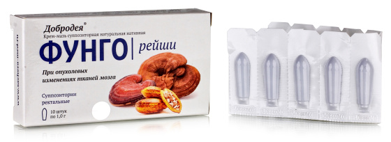 Добродея. Фунго Рейши (при опухолевых изменениях тканей мозга) 10шт по 1г.