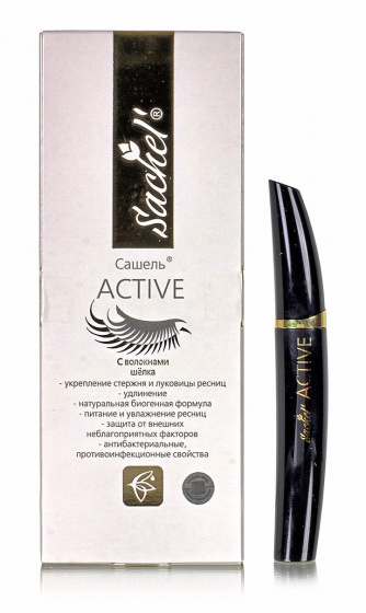 Сашель Гель для ресниц с волокнами шёлка для роста,  12 мл.