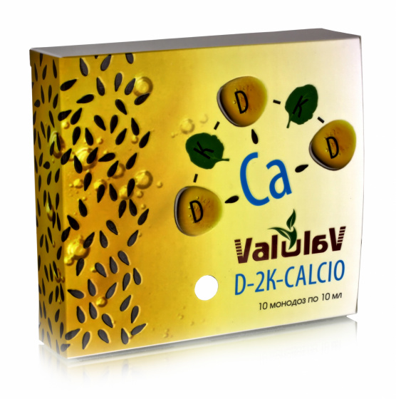 Витамин Д. D3, K1, K2 + кальций. 10 Монодоз по 10мл.