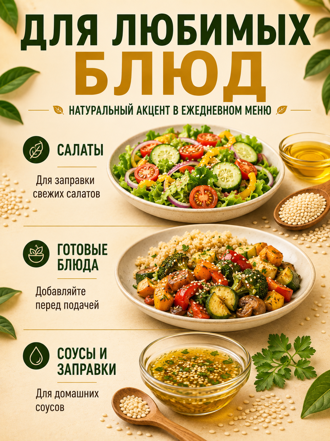 Масло Кунжутное  ( 100мл )  Алтайское холодного отжима. Original Altay