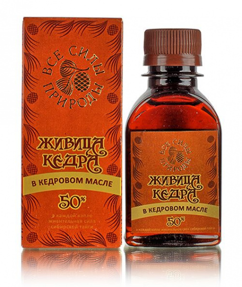 Живица кедра в кедровом масле 50% 110мл.