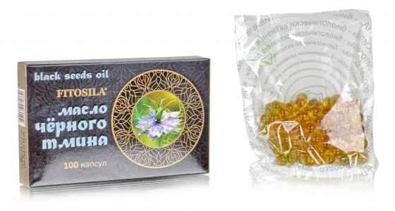 Масло черного тмина. 100 капсул по 0.3 гр.