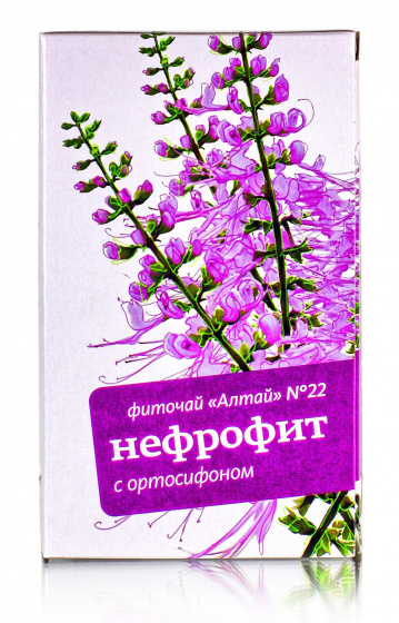 Фиточай Алтай № 22 "Нефровит с ортосифоном". При заболеваниях почек. 30 ф/п