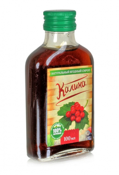 Сироп ягодный Калина, 100мл.