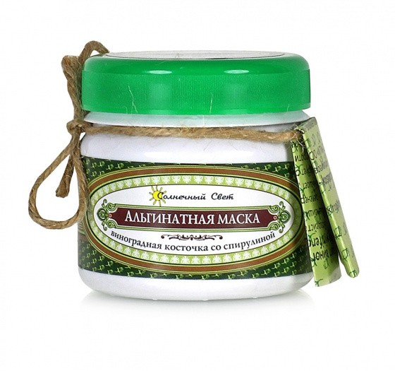 Альгинатная маска. Виноградная косточка со спирулиной 100гр.