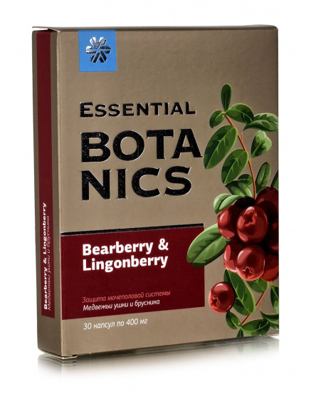 Медвежьи ушки и Брусника фитокомплекс при цистите, пиелонефрите, 30 капс / толокнянка для почек