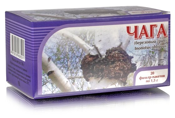 Чага Березовый гриб 20 ф/п по 2г