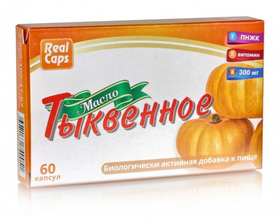 Тыквенное масло - БАД, № 60 капсул х 0,3 г, блистер