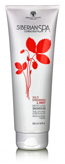 Siberian SPA Collection. Гель для душа освежающий. Лесная земляника и мята 250мл.