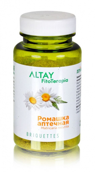 Ромашка аптечная в брикетах, 50г/ 25 брикетов по 2г.