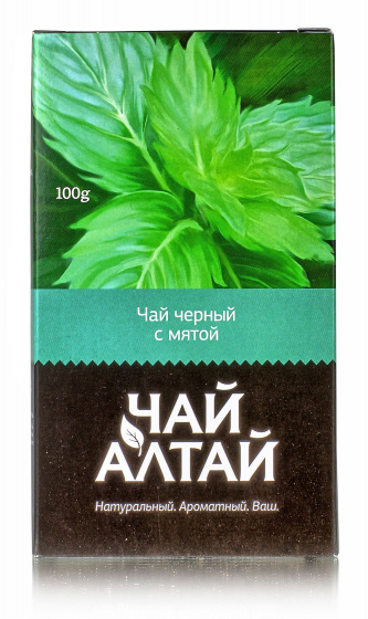 Черный чай с мятой 100гр. Россыпью