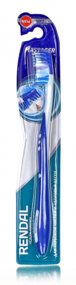 Зубная щетка Rendal Massager, мягкая щетина