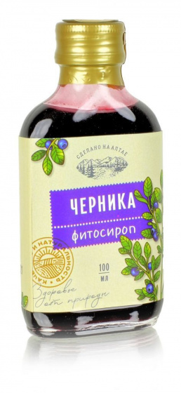 Сироп Черника, 100мл. Пчела и человек