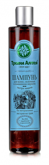 Шампунь "Для волос, склонных к появлению перхоти" 350мл. Травы Алтая