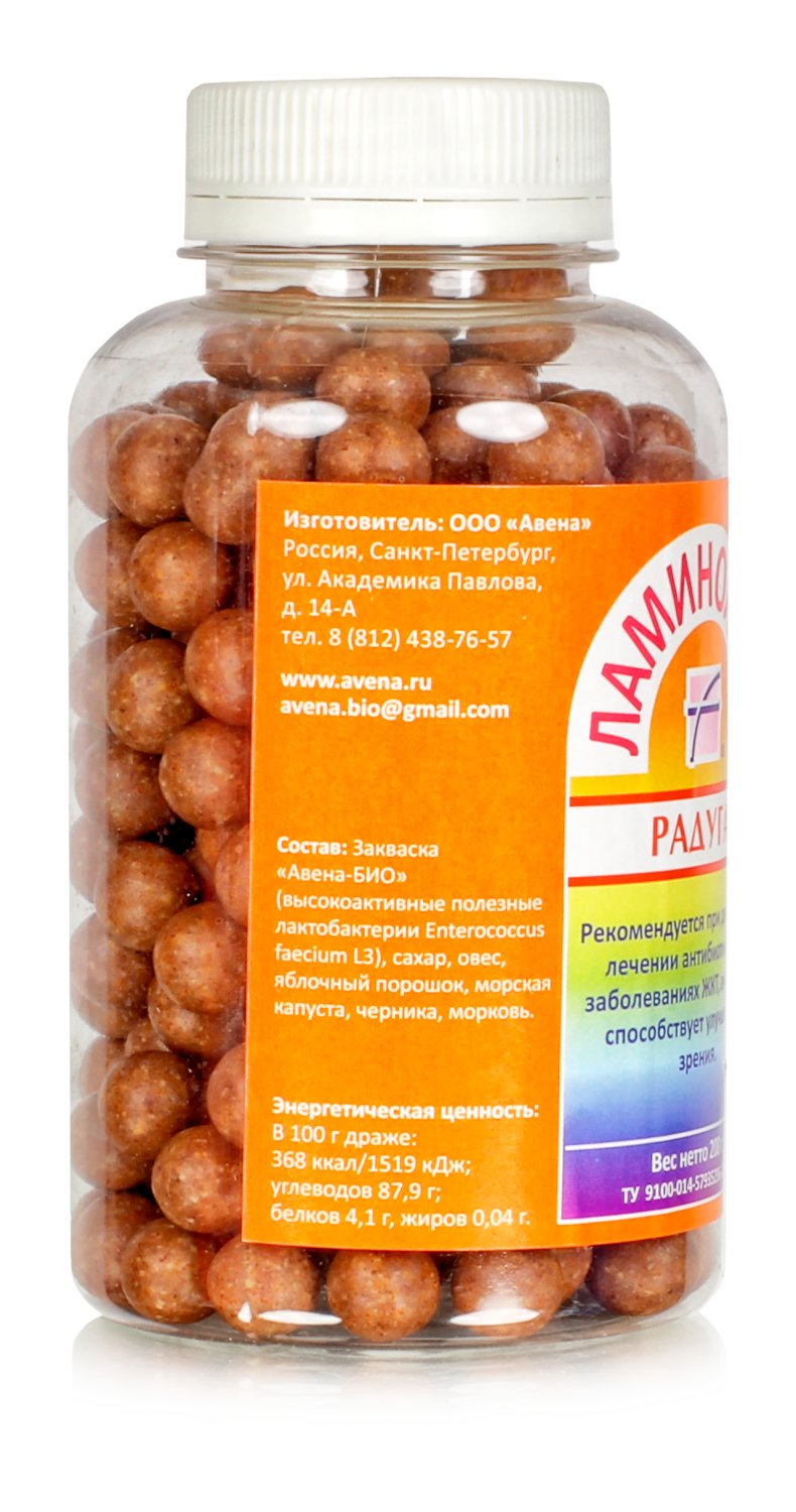 Синбиотик пробиотик и пребиотик для улучшения зрения Ламинолакт Радуга 200 гр