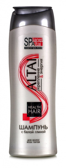 Шампунь укрепляющий для волос с белой глиной Каолин, 250 мл.