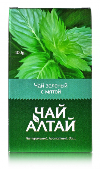 Зеленый чай с мятой 100гр. (россыпью)