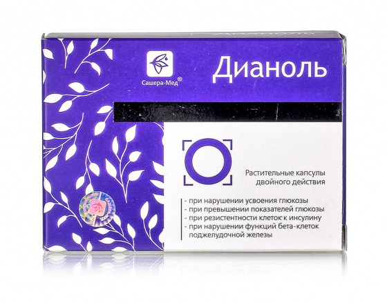 Фитокомплекс Дианоль при диабете, 30 кап