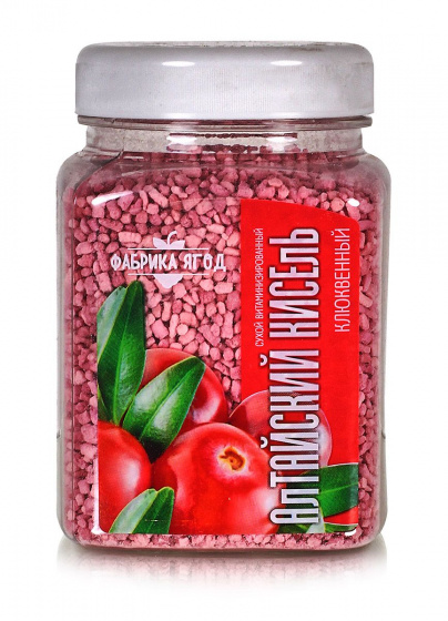Алтайский кисель быстрого приготовления Клюквенный, 250 гр.