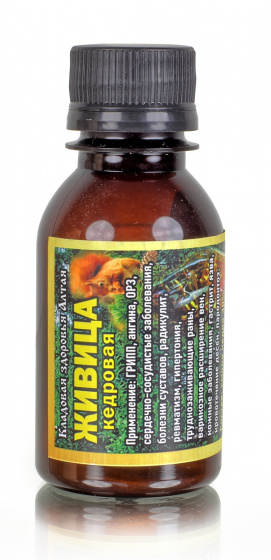 Живица кедровая 30% без добавок, 100мл.