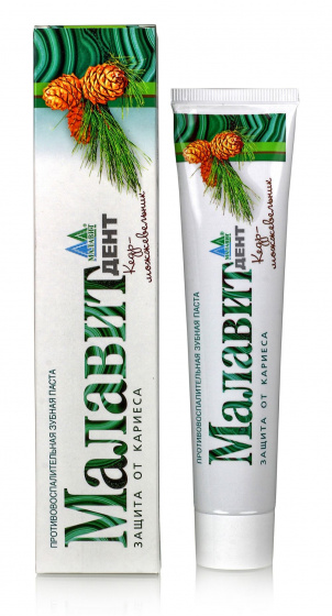 Малавит Дент. Зубная паста Кедр-можжевельник 75гр.