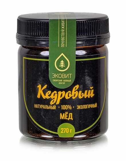 Кедровый мёд 270гр. Донниковый мед с кедровым маслом