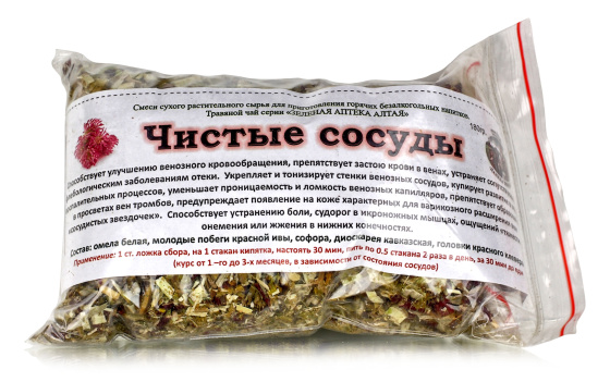 Травяной сбор Чистые сосуды, 180 гр. Ручной сбор