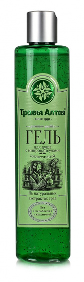 Гель для душа "Питательный с микрокапсулами масла" 350мл. Травы Алтая