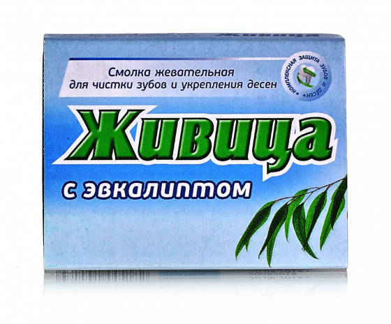 Смолка жевательная "Живица", с эвкалиптом 5шт по 0.8гр