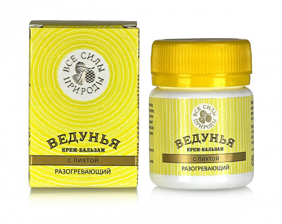 Крем-бальзам "Ведунья" с пихтой. Разогревающий, 40 г