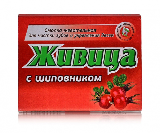 Смолка жевательная "Живица", с шиповником 5шт по 0.8гр