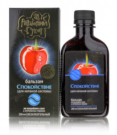 Бальзам №1 "Спокойствие". На вишневом соке. Расслабляет и успокаивает