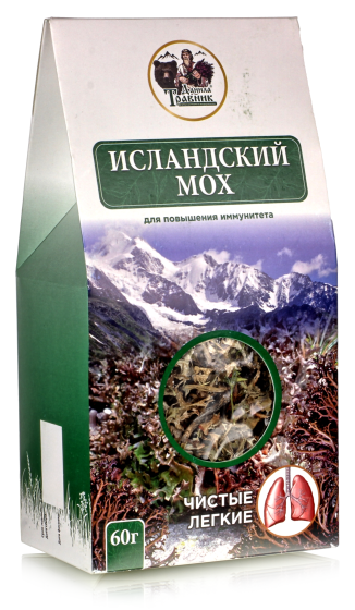 Исландский мох 60 гр  мох цетрария  природный антибиотик / для бронхов и легких /
