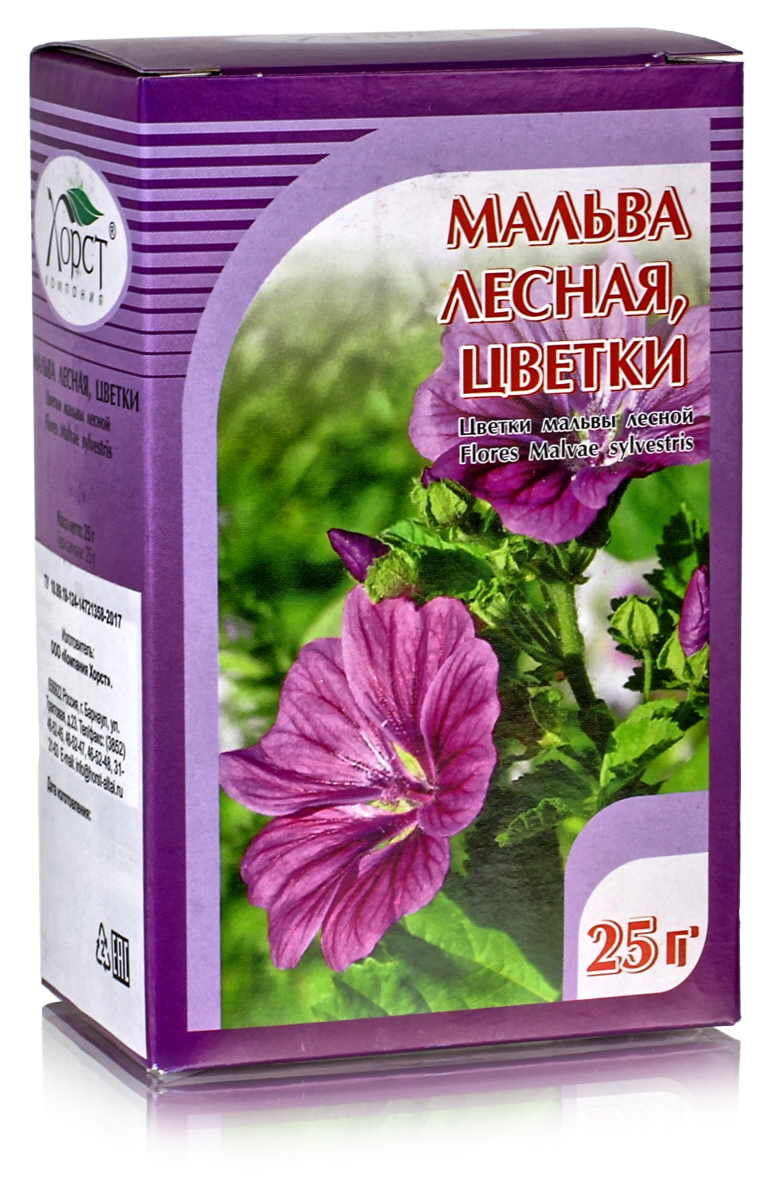 Мальва лесная, цветки 25гр. купить в Москве в одном из наших магазинов или  с бесплатной доставкой по Москве в интернет-магазине по низкой цене.  Рецепты, применение, отзывы.