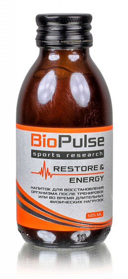 Спортивный напиток BioPulse "Restore and Energy" 125мл. Для восстановления сил после тренировки
