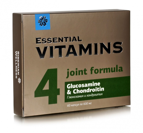 Глюкозамин и хондроитин для суставов, 60 капс / снятие воспаления в суставах