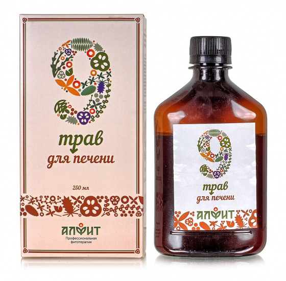 Бальзам "9 трав для печени". 250мл.