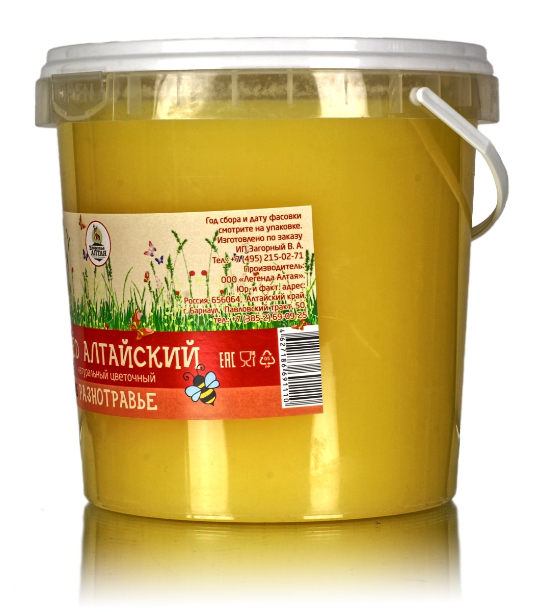 Мед Разнотравье ПЭТ ( 1500гр.) вкус мягкий, нежный, а иногда с небольшой горчинкой