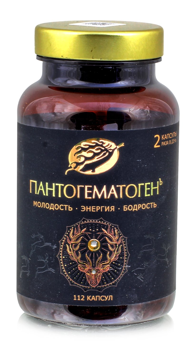 Пантогематоген. Молодость, энергия и жизненная сила 112 капсул (полный курс) Пантопроект