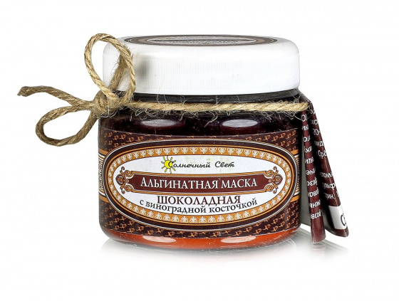 Альгинатная маска. Шоколадная с виноградной косточкой 100гр.