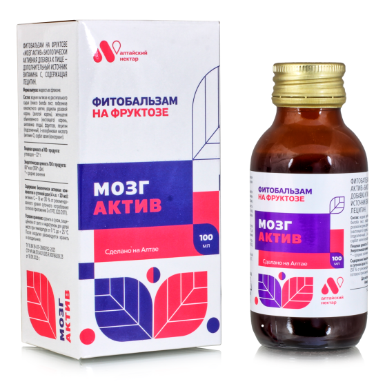 Фитобальзам на фруктозе / МОЗГ АКТИВ / 100 мл