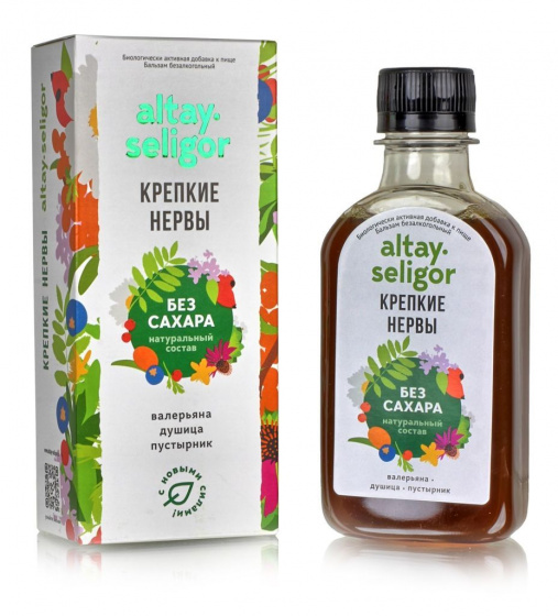 Бальзам без сахара "Крепкие нервы" 200мл