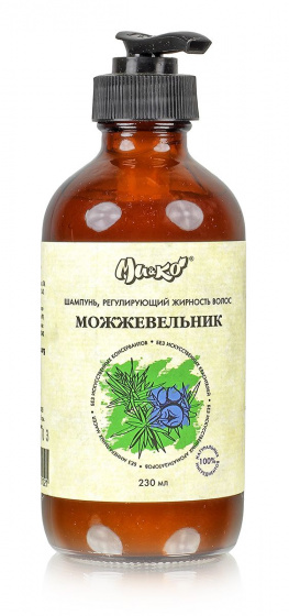 Шампунь "Можжевельник", регулирущий жирность волос 230мл. Ми&Ко. Подходит для жирных волос