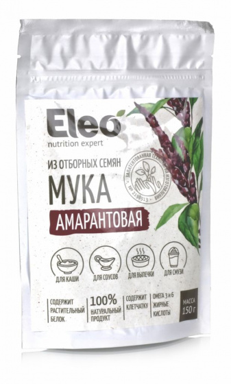 Мука амарантовая 150гр. Eleo